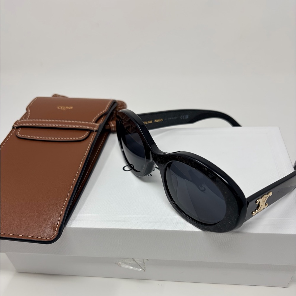 New Celine Triomphe Oval Sunglasses - Picture 7 of 12